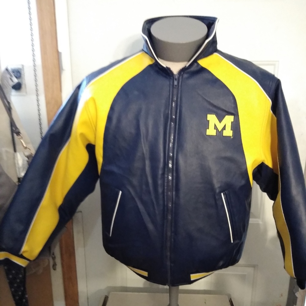 Vintage leather  Michigan STARTER Letterman's jack